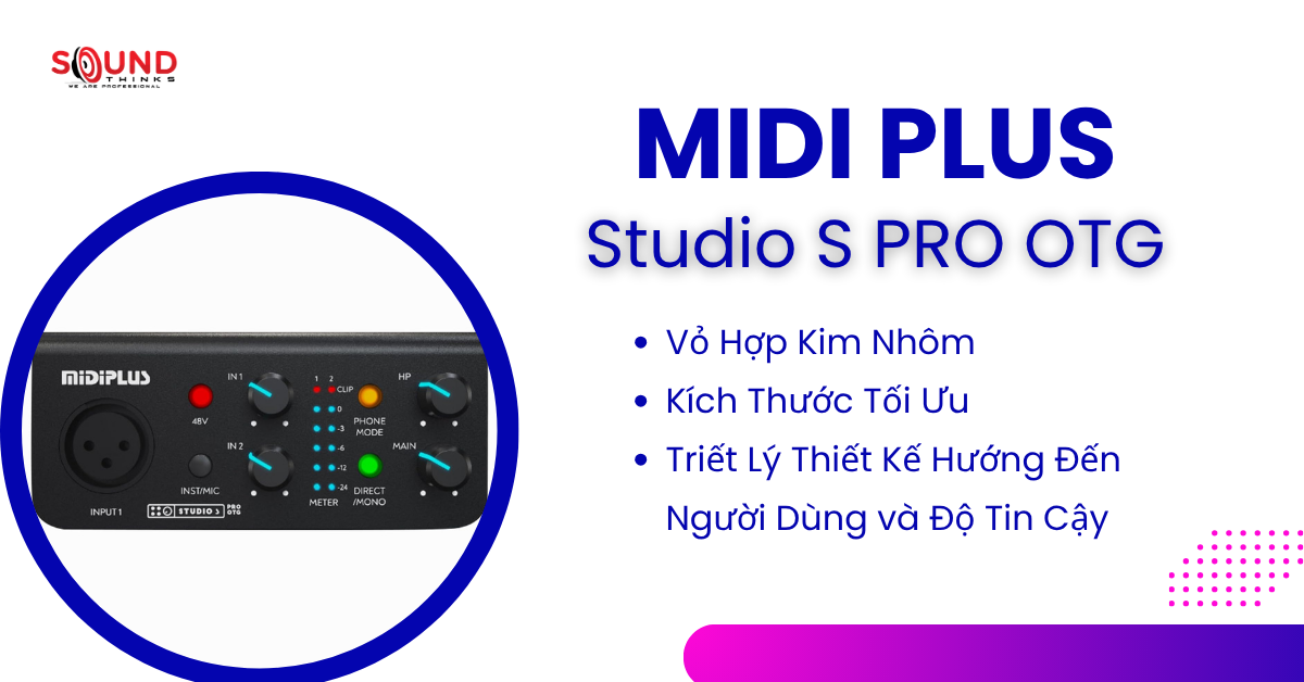 Audio Interface Midiplus Studio S Pro OTG