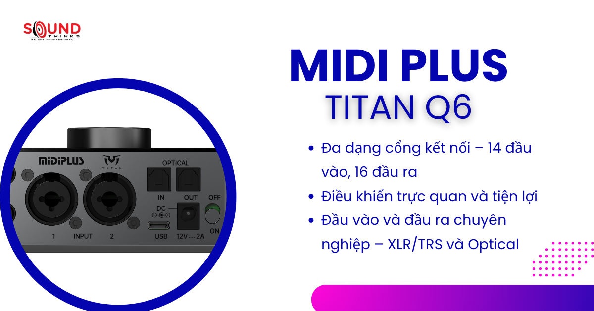 Audio Interface Midiplus Titan Q6