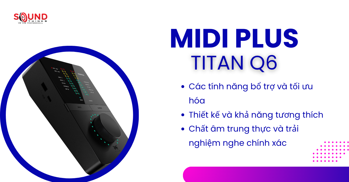 Audio Interface Midiplus Titan Q6