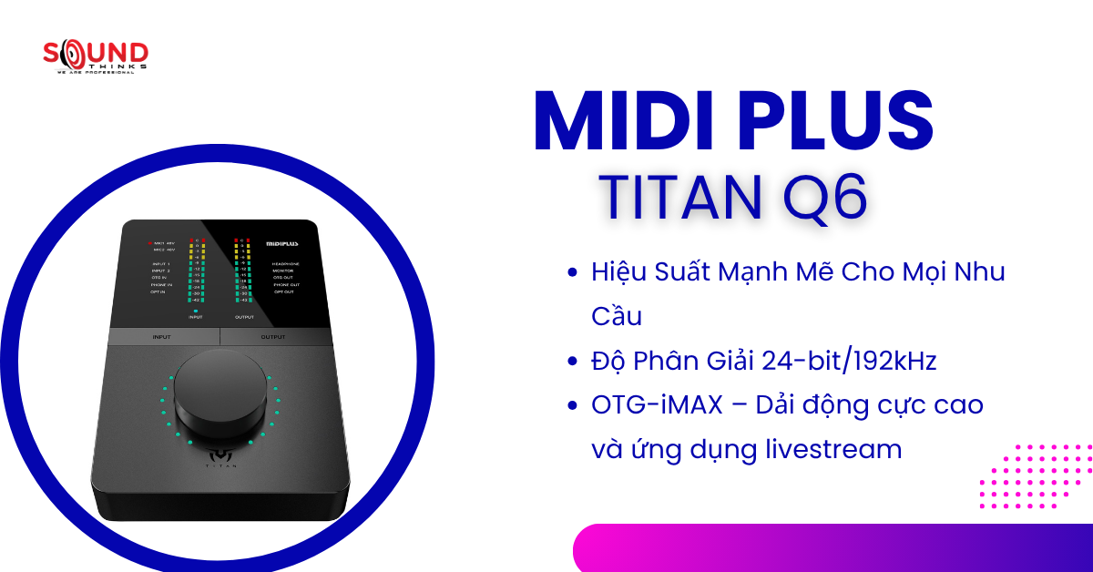 Audio Interface Midiplus Titan Q6