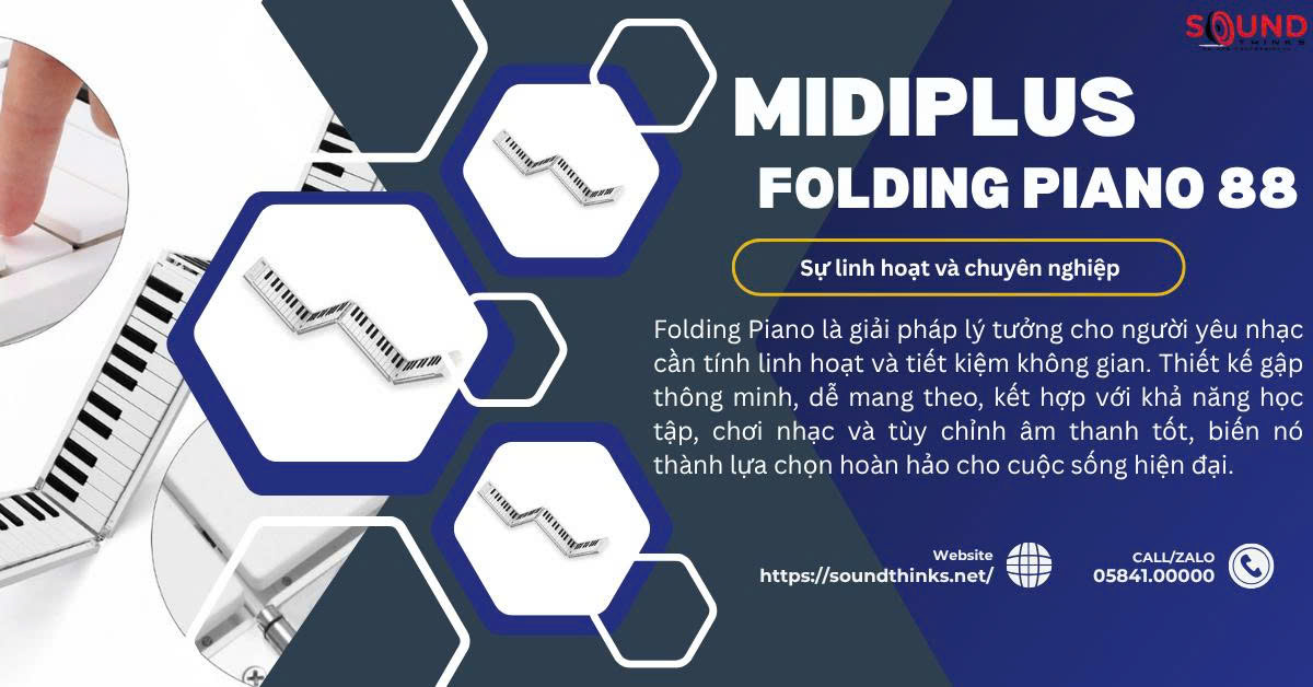 Keyboard Midiplus Folding Piano 88
