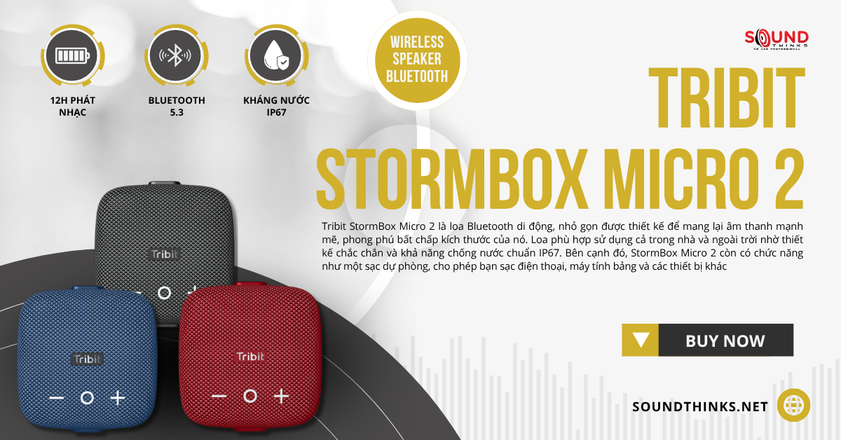 Loa Bluetooth Tribit StormBox Micro 2