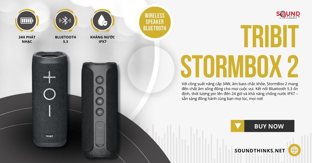 Loa Bluetooth Tribit StormBox 2
