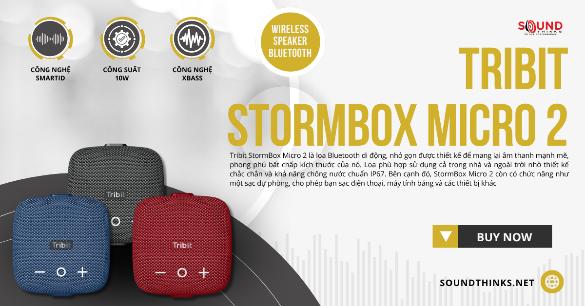 Loa Bluetooth Tribit StormBox Micro 2