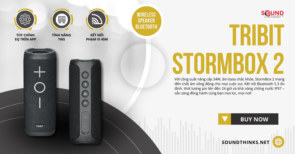 Loa Bluetooth Tribit StormBox 2