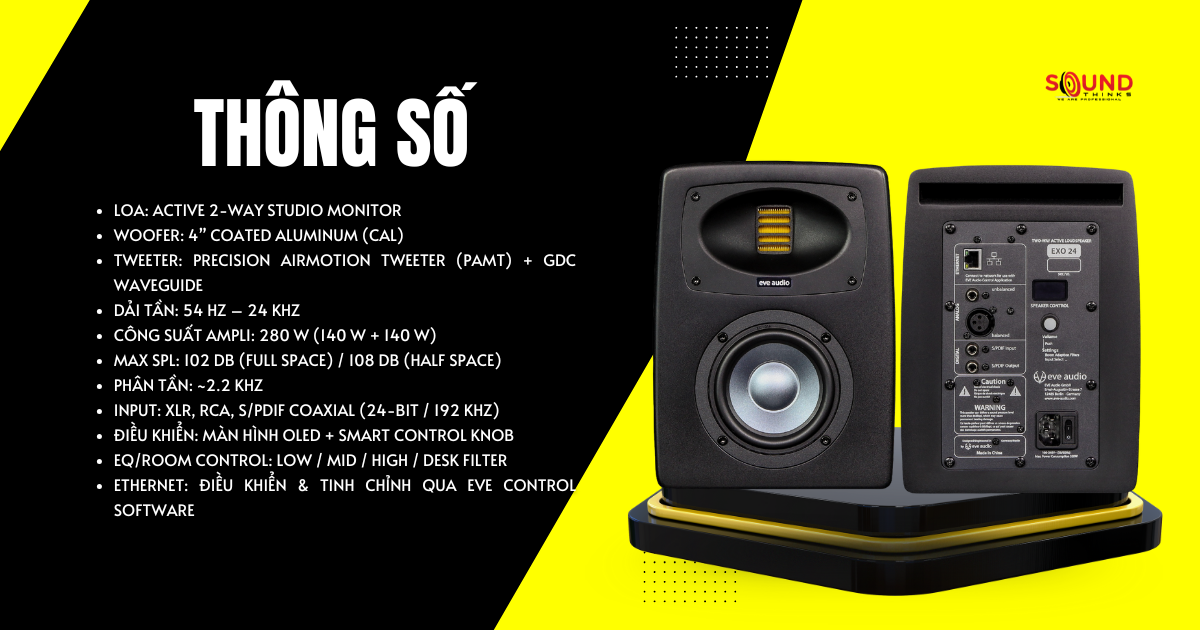 Loa Kiểm Âm EVE Audio EXO 24