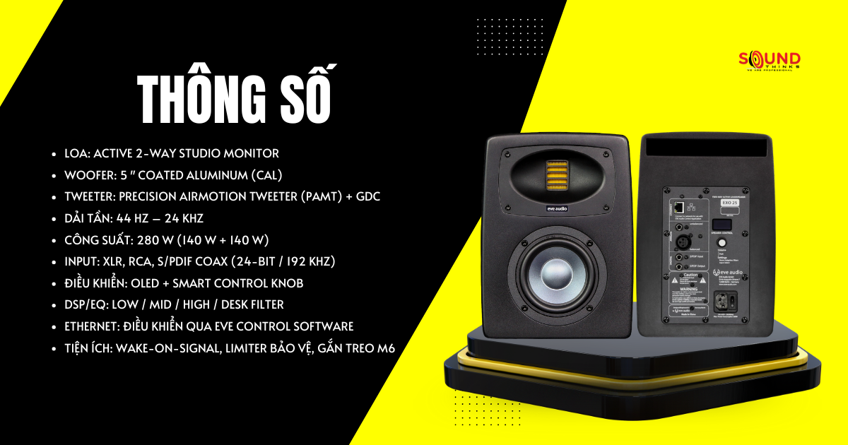 Loa Kiểm Âm EVE Audio EXO 25