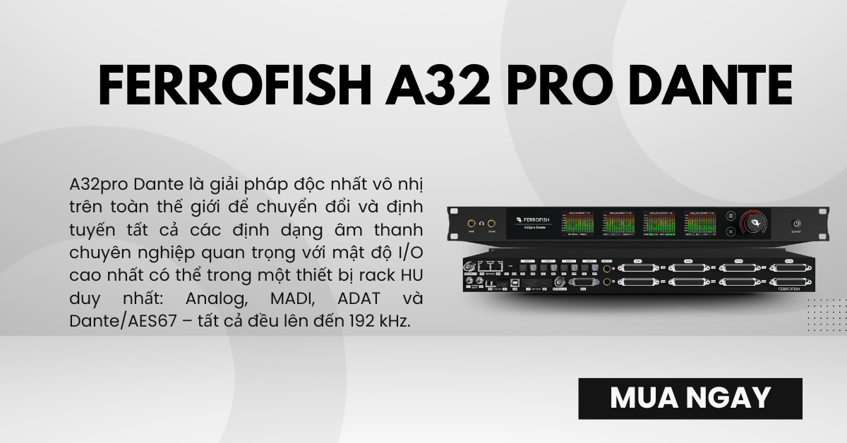 Ferrofish A32pro Dante Converter