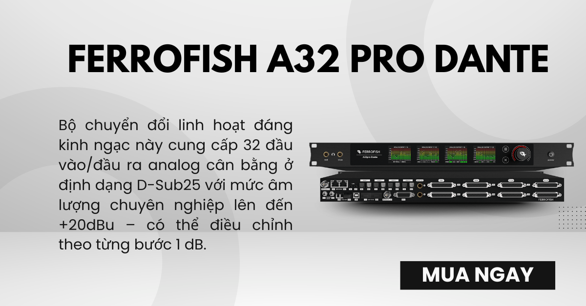 Ferrofish A32pro Dante Converter
