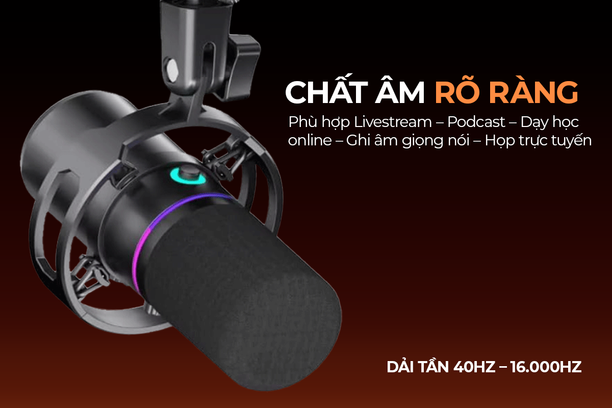 Chất âm rõ ràng, tập trung giọng nói