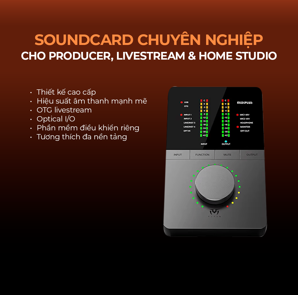 Audio Interface Midiplus Titan Q6 REV2