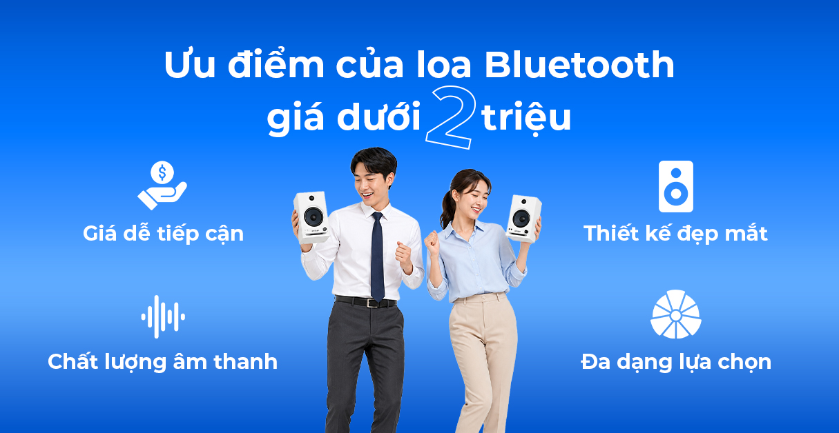 Loa Bluetooth dưới 2 triệu