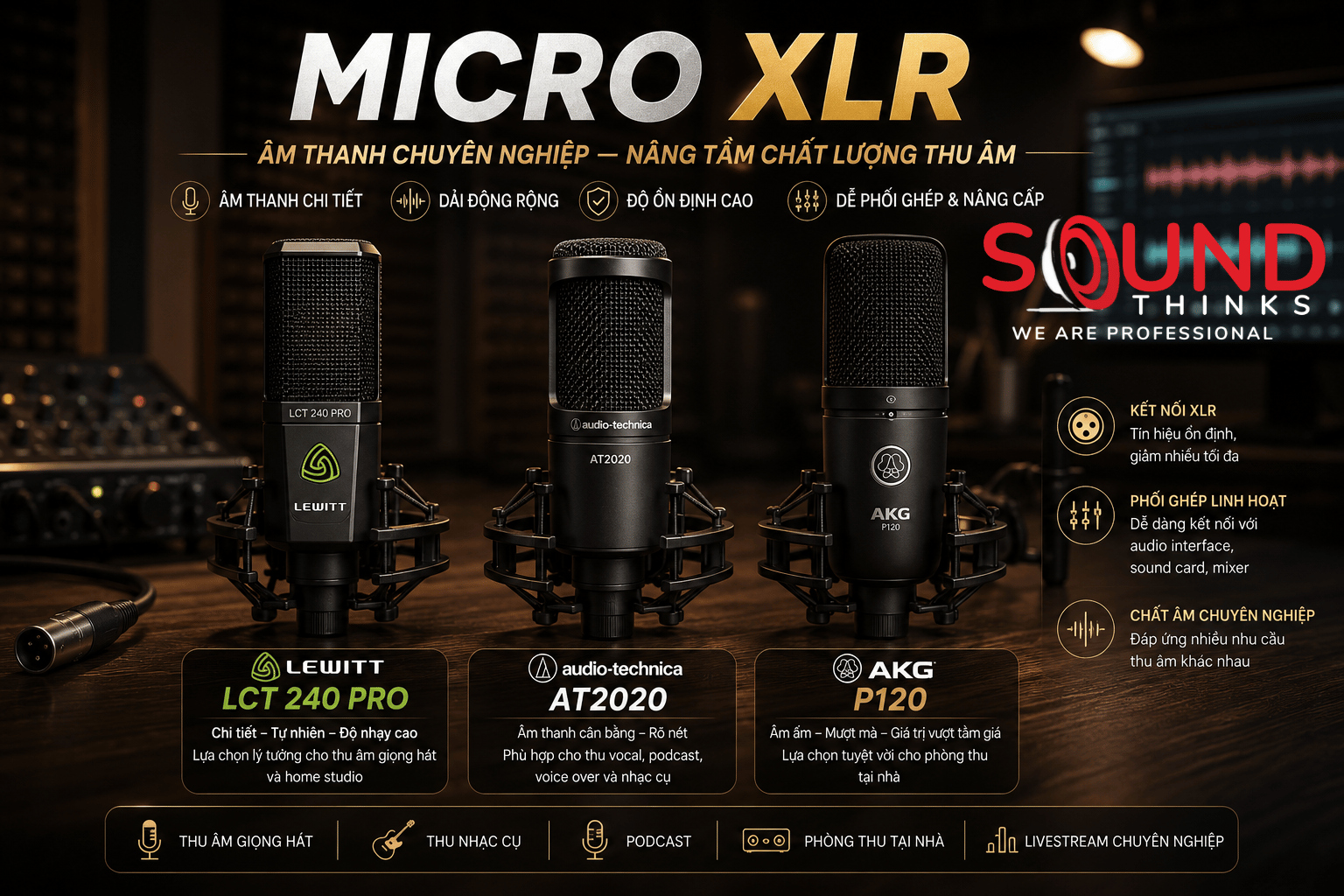 3 Sản Phẩm Micro Xlr