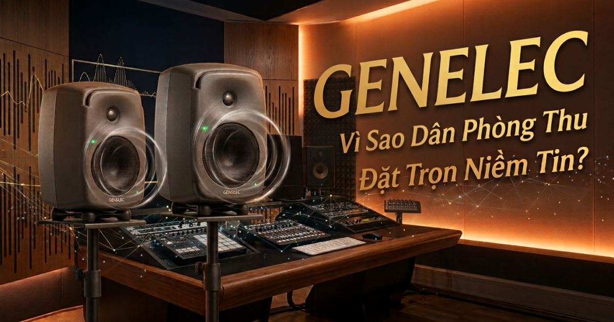  Loa Kiểm Âm Genelec: Vì Sao Dân Phòng Thu Chuyên Nghiệp Trên Toàn Cầu Đặt Trọn Niềm Tin?