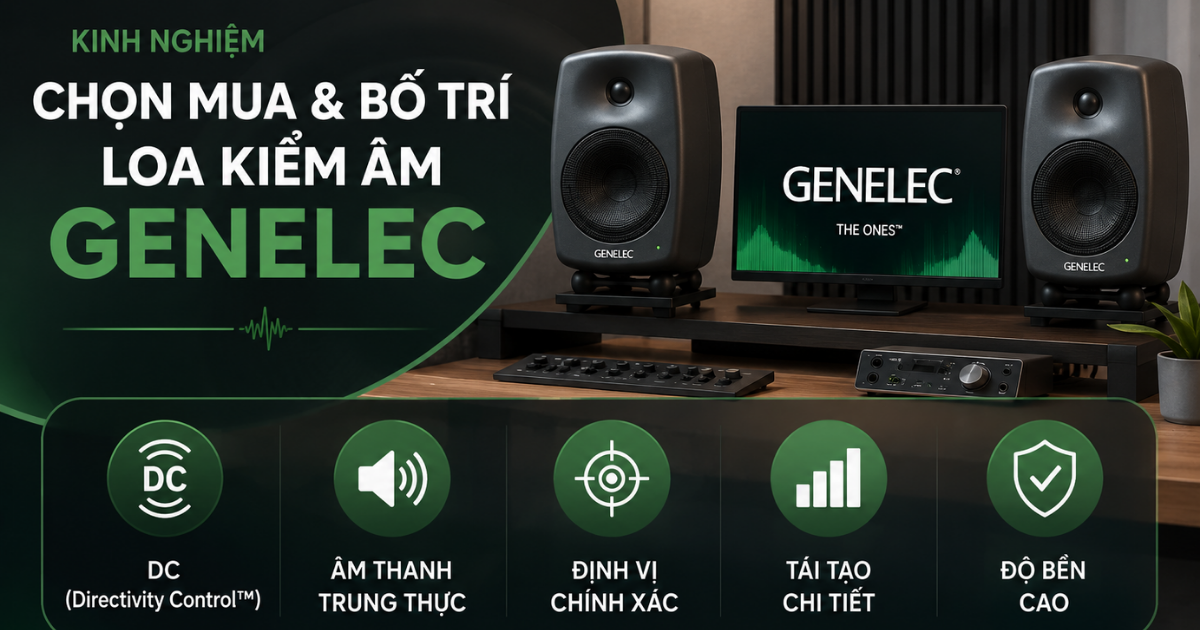  Loa Kiểm Âm Genelec: Vì Sao Dân Phòng Thu Chuyên Nghiệp Trên Toàn Cầu Đặt Trọn Niềm Tin?