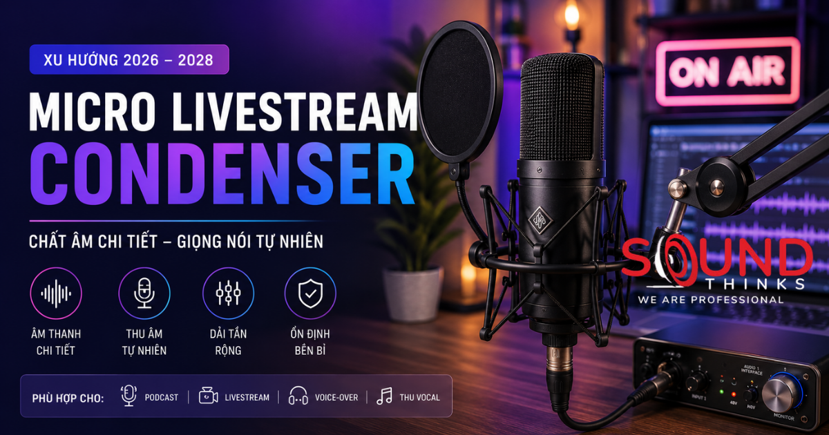 Micro livestream condenser chuyên nghiệp