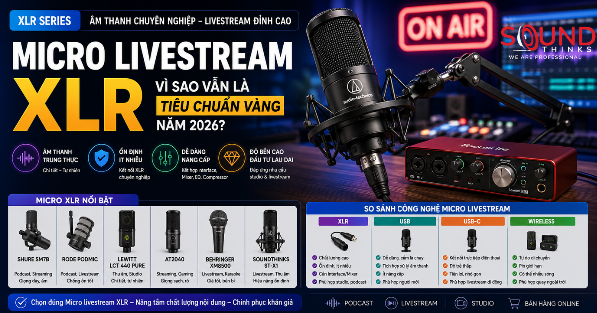 Micro XLR: Tiêu Chuẩn Vàng 2026