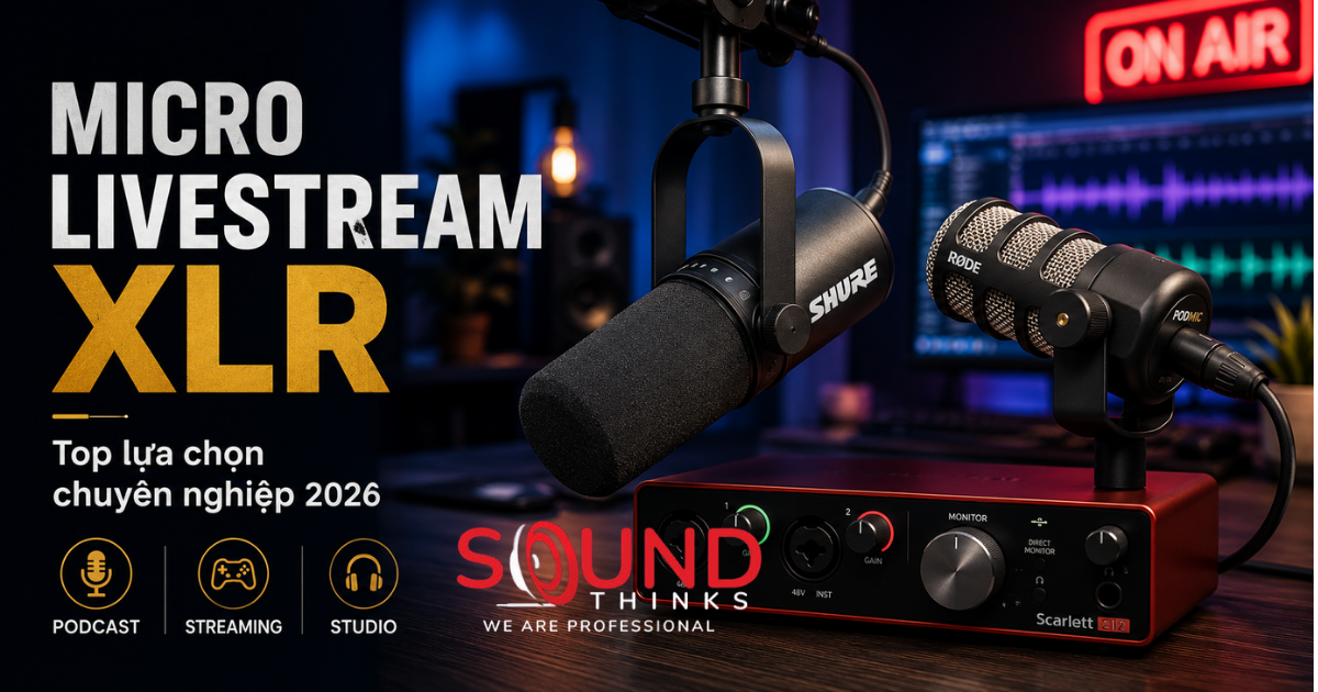Micro Livestream XLR Chuyên Nghiệp 2026