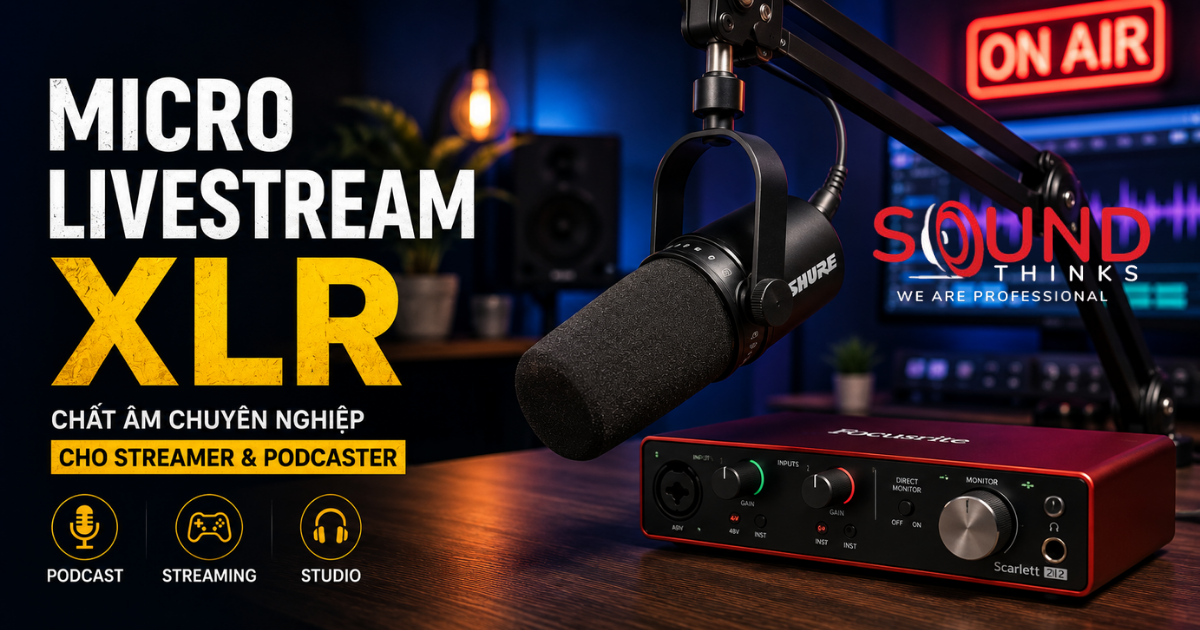 Mic XLR livestream chuyên nghiệp