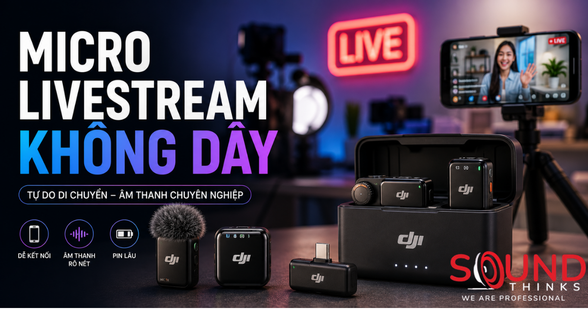 Micro livestream không dây cao cấp