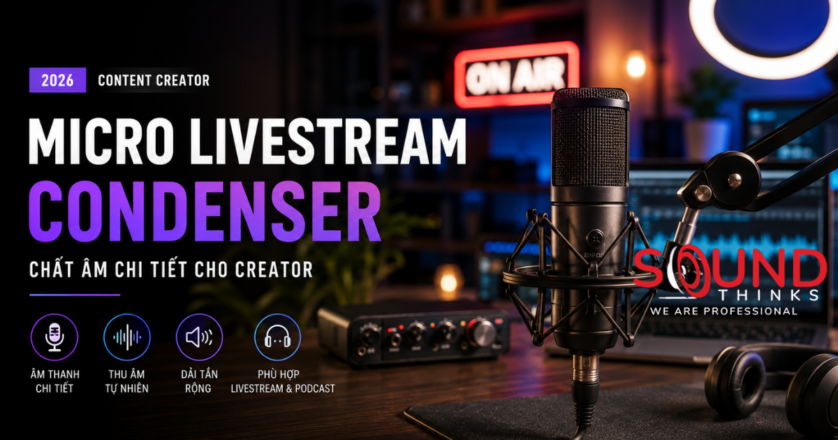 Mic livestream condenser 2026