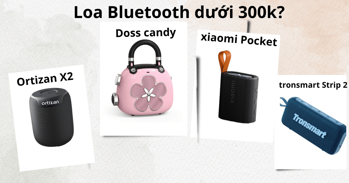 Loa Bluetooth dưới 300k