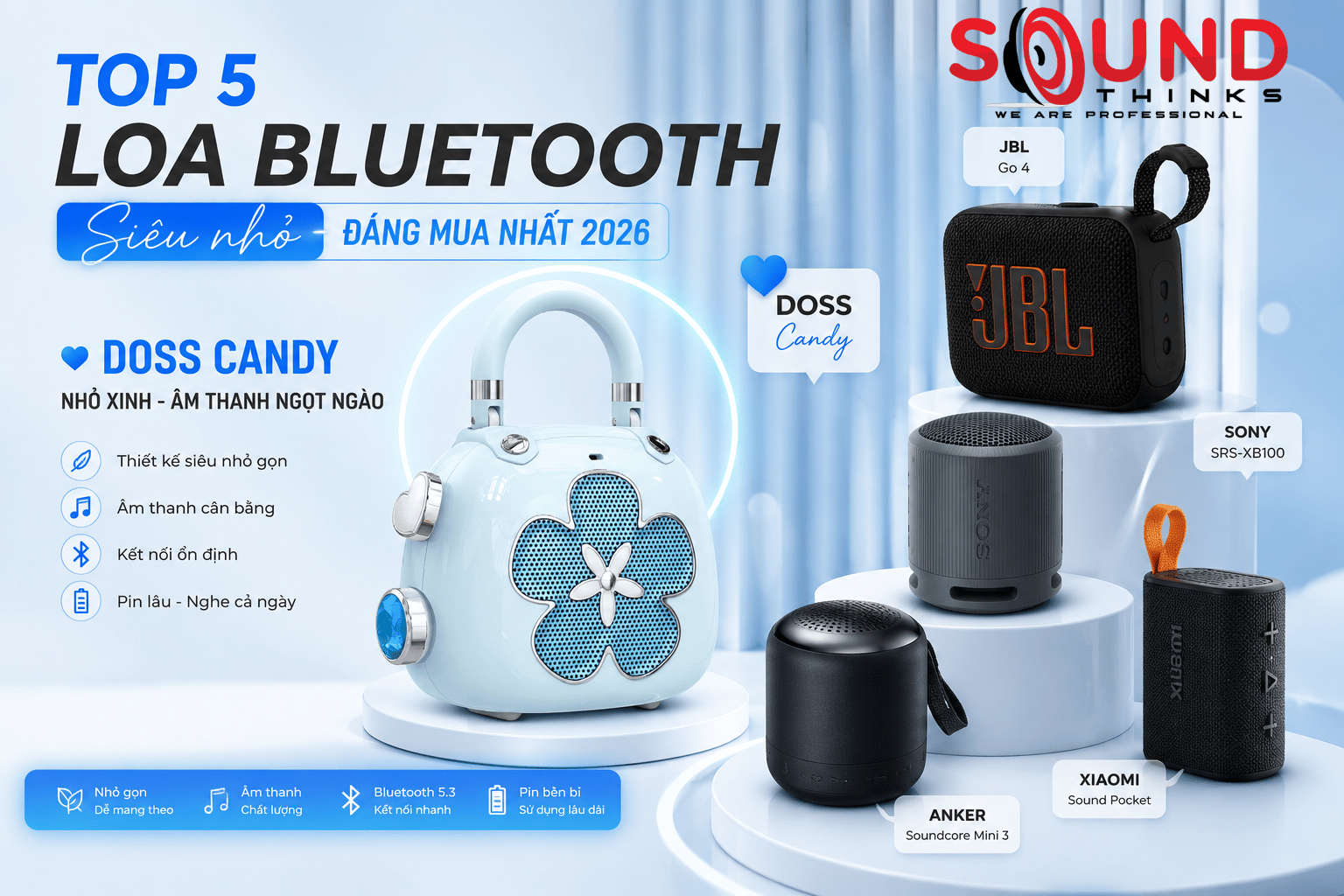 Loa Bluetooth Siêu Nhỏ
