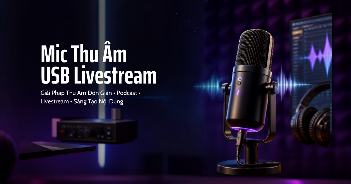 Mic Thu Âm USB Livestream: Xu Hướng Thu Âm Chuyên Nghiệp Được Ưa Chuộng Năm 2026