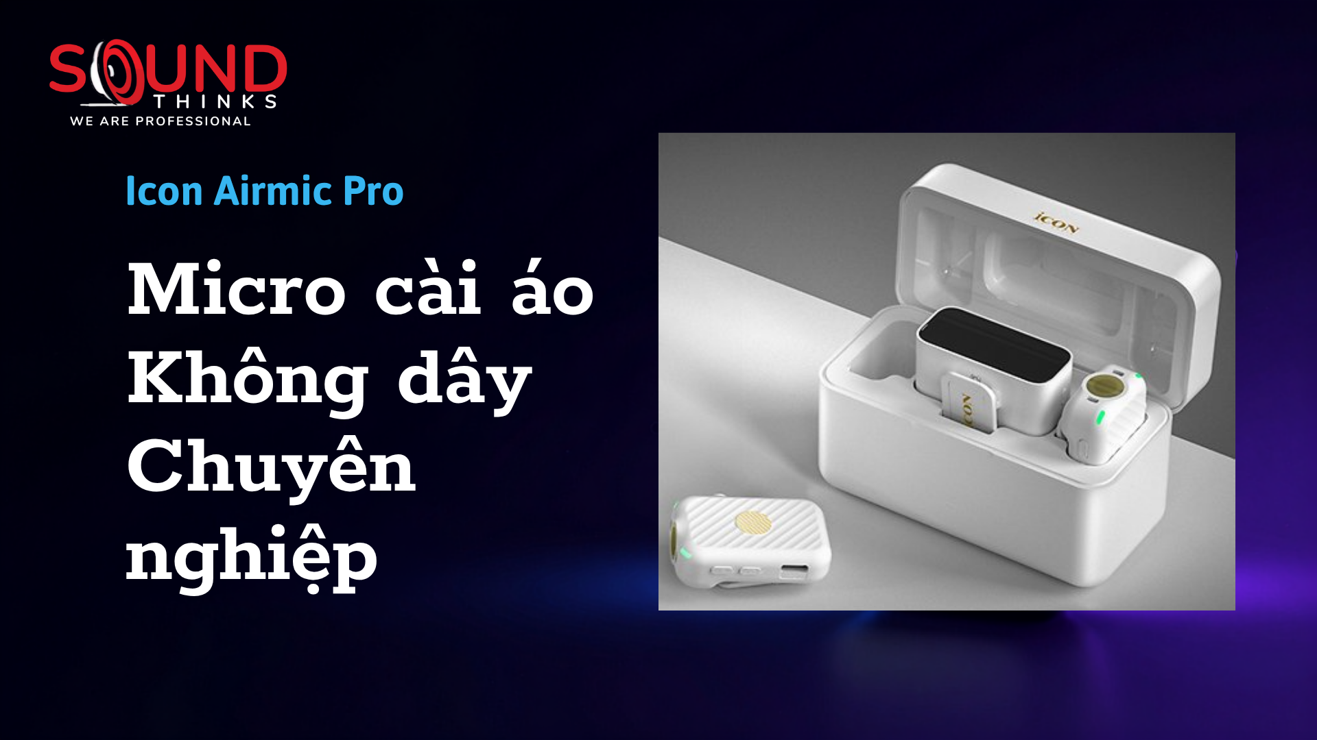 Micro Cài áo Không Dây Icon Airmic Pro