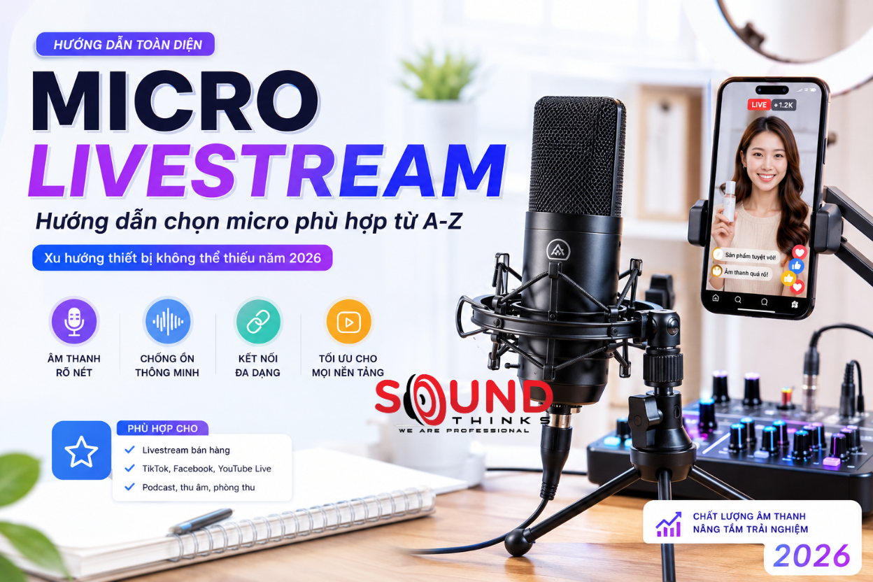 Micro livestream bùng nổ năm 2026: Xu hướng thiết bị không thể thiếu của nhà sáng tạo nội dung