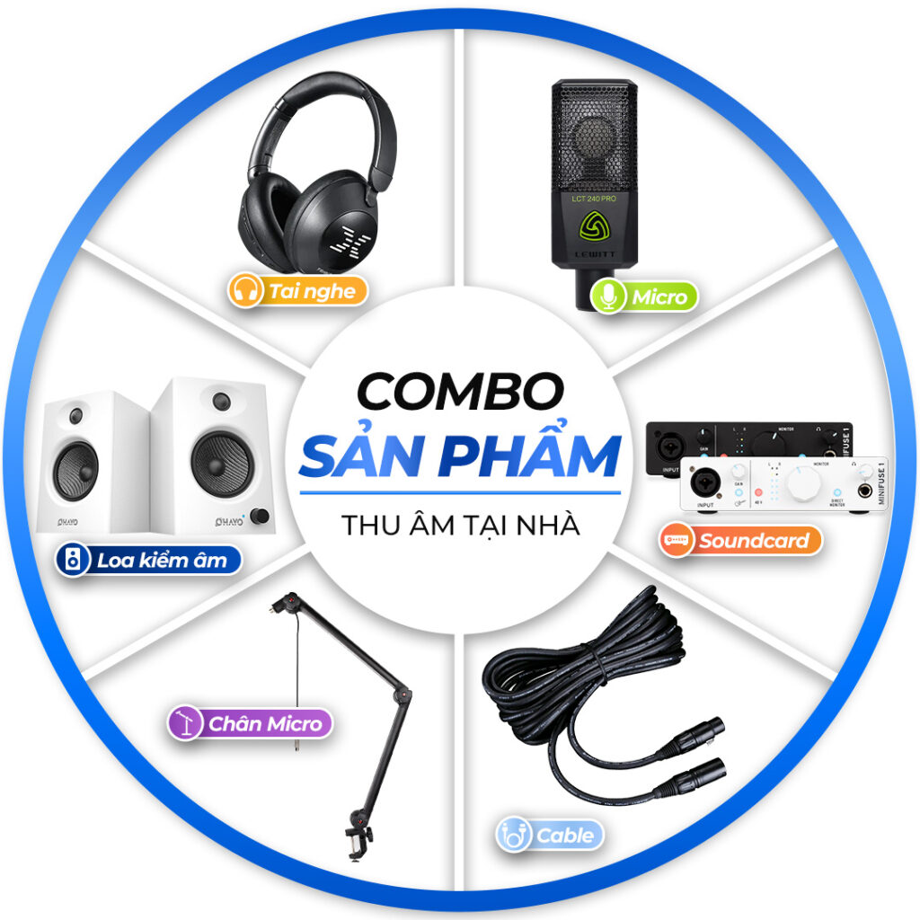 Combo Thu Âm Chuyên Nghiệp – Giải Pháp Hoàn Chỉnh Cho Người Mới Bắt Đầu Và Creator