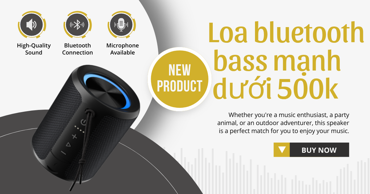 Loa Bluetooth Bass Mạnh Dưới 500k 2