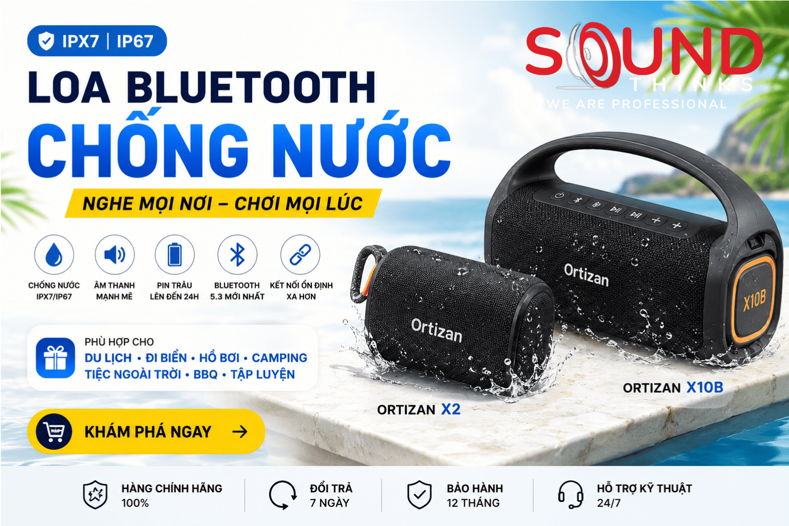 Loa Bluetooth Chống Nước