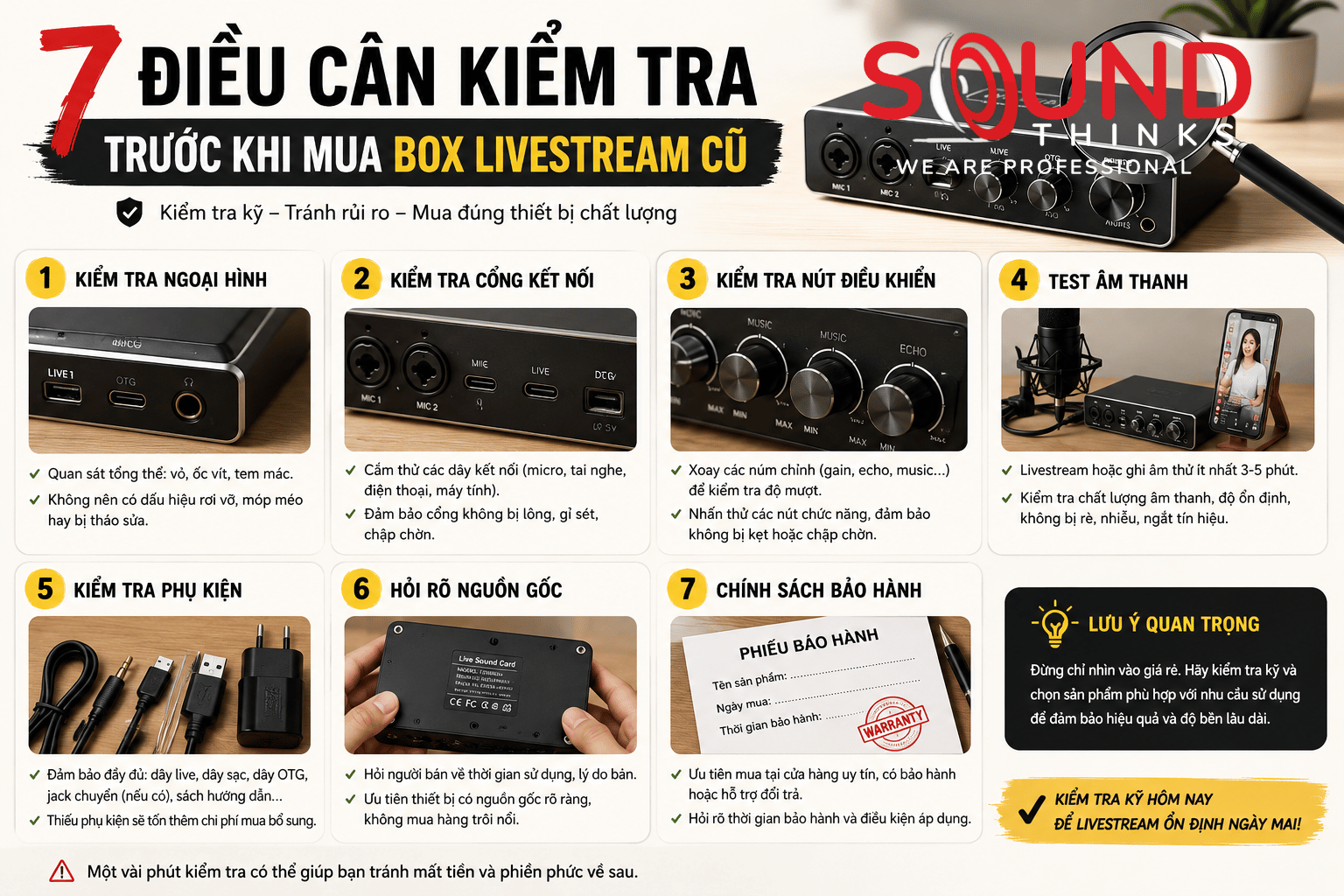 7 điều Cần Kiểm Tra