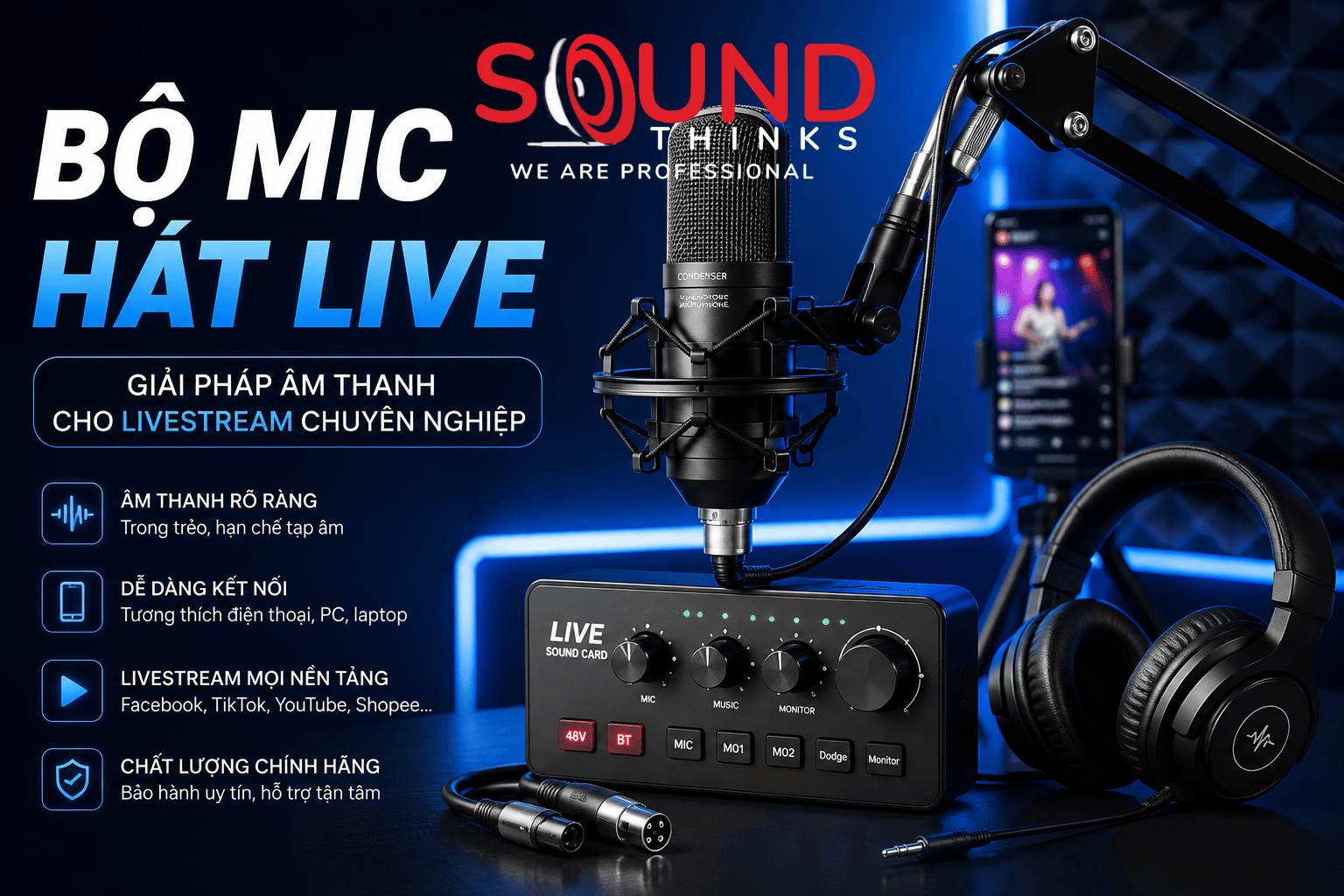 Bộ Mic Hát Live