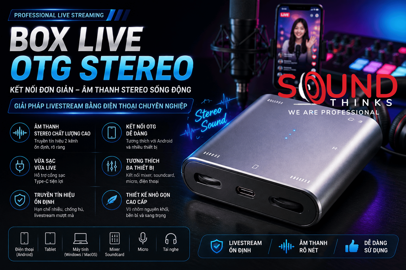 Box Live Otg Stereo
