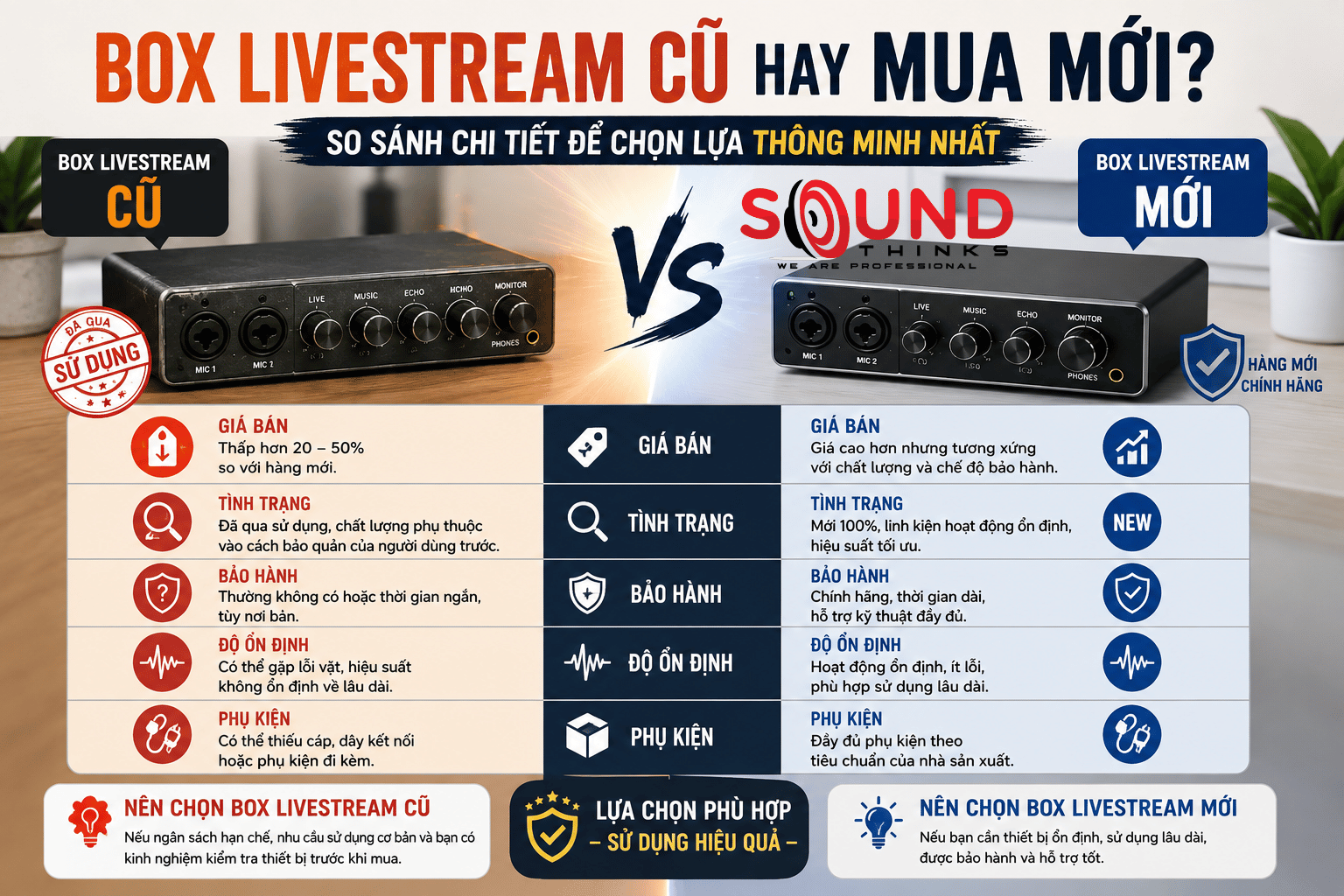 Box Livestream Cũ Hay Mua Mới