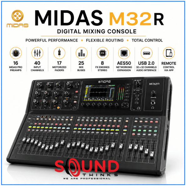 Các Mẫu Mixer Midas M32r đang Thanh Lý