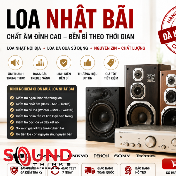Các Mẫu Loa Nhật Bãi Cũ đã Qua Sử Dụng