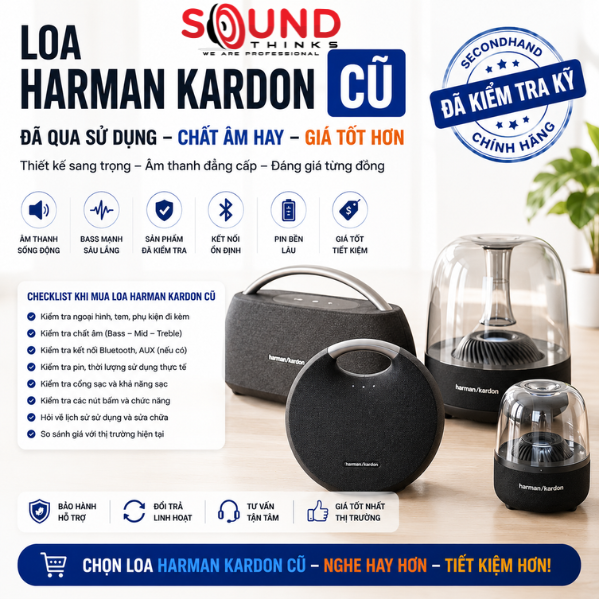 Các Mẫu Loa Harman Kardon Cũ đã Qua Sử Dụng