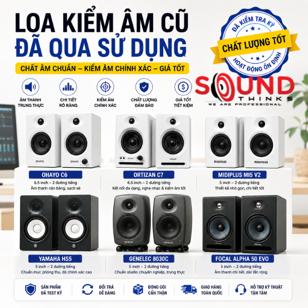 Các Mẫu Loa Kiểm âm Cũ Qua Sử Dụng Phổ Biến