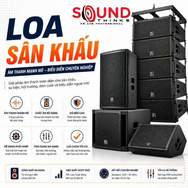 Các Mẫu Loa Sân Khấu Phổ Biến