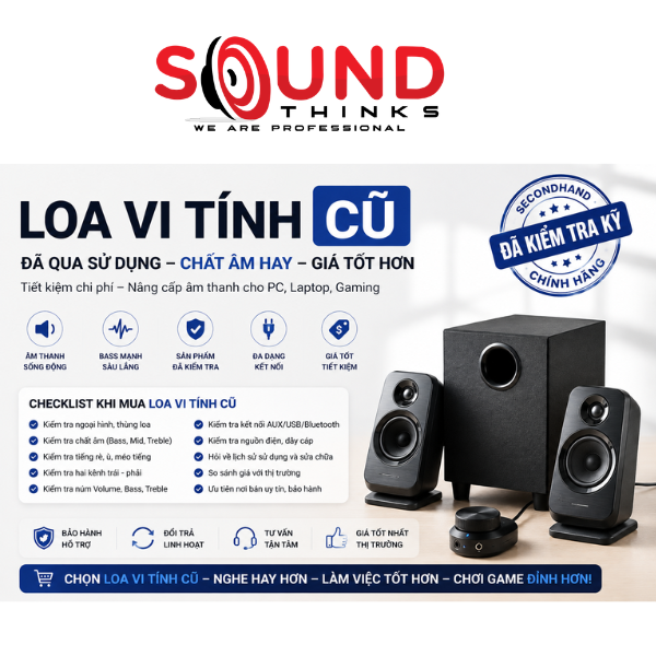 Các Mẫu Loa Vi Tính Cũ đã Qua Sử Dụng
