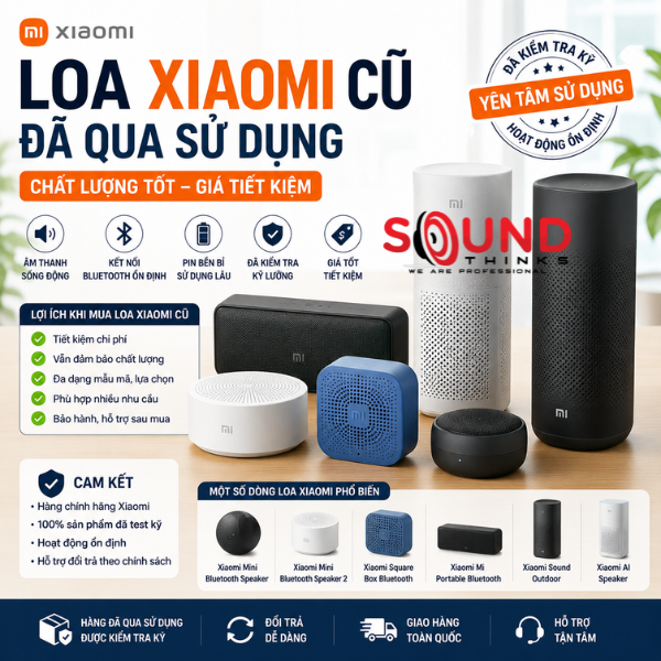 Các Mẫu Loa Xiaomi Cũ Qua Sử Dụng Phổ Biến