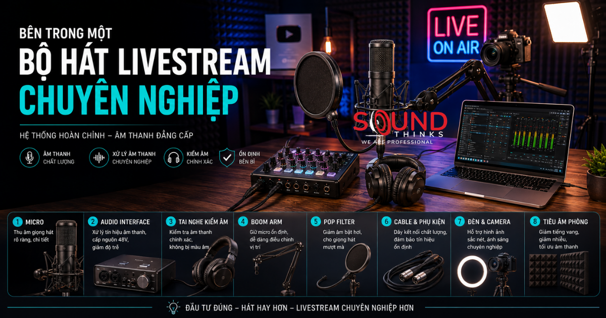Bộ hát livestream chuyên nghiệp