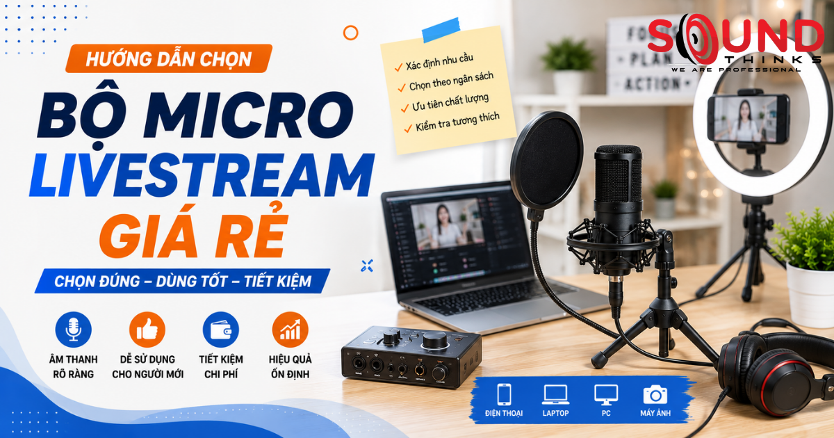 Những tiêu chí quan trọng khi chọn Bộ micro livestream giá rẻ