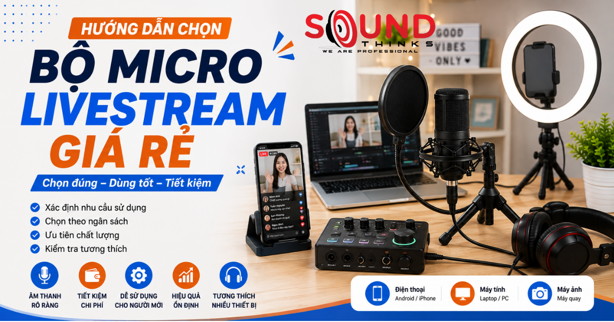 Những tiêu chí quan trọng khi chọn Bộ micro livestream giá rẻ