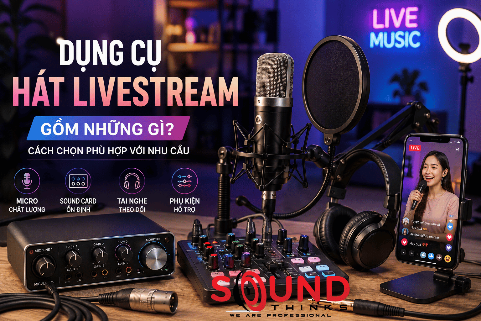 Dụng Cụ Hát Livestream