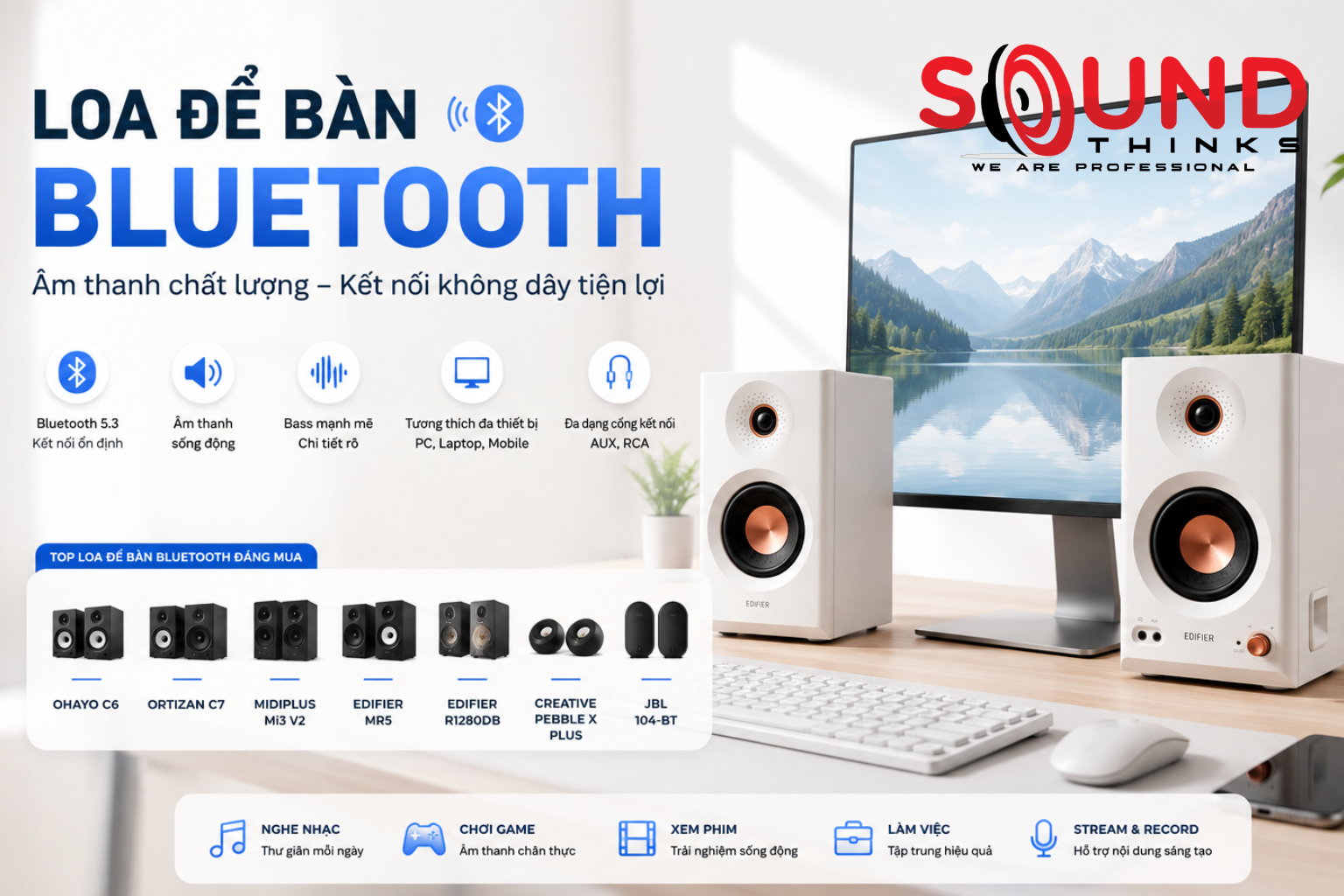 Loa Để Bàn Bluetooth