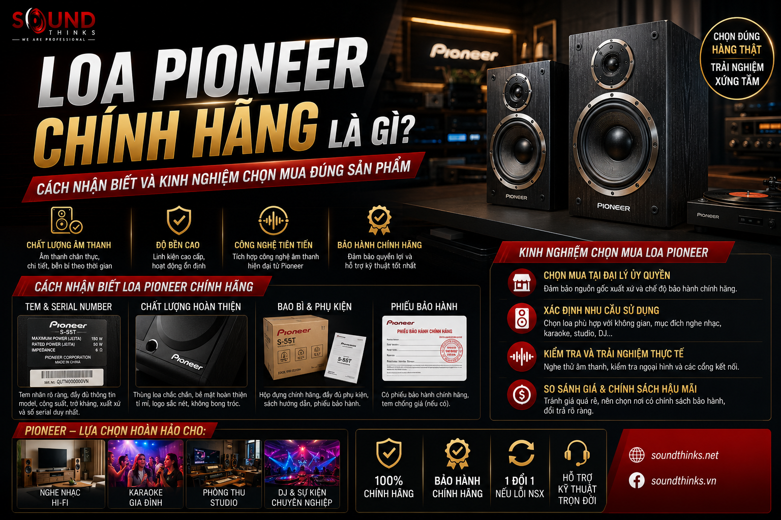 Loa Pioneer Chính Hãng Là Gì? Cách Nhận Biết Và Kinh Nghiệm Chọn Mua Đúng Sản Phẩm